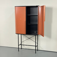 MUSTER | Geschirrschrank | Orange/Schwarz