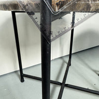 SAMPLE | Bijzettafels set van 2 | Zwart/Marmer deco