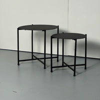 SAMPLE | Bijzettafels set van 2 | Zwart