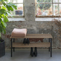 RIZZOLI BENCH Flurbank – Schwarz / Eiche